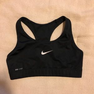 Nike black sports bra